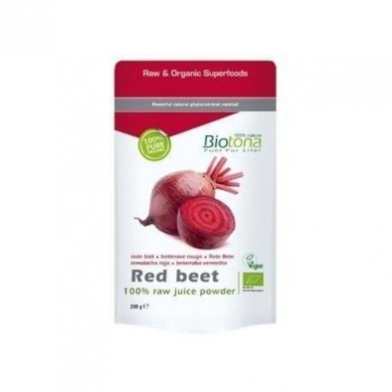 Biotona Polvo de Zumo de Remolacha Roja Bio 200 g