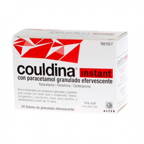 Couldina Instant with Paracetamol 20 Envelopes