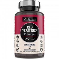 Vittalogy Red Yeast Rice Premium Levadura de Arroz Rojo 120 Cápsulas