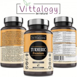 Vittalogy Cúrcuma Tumeric Premium 120 Cápsulas