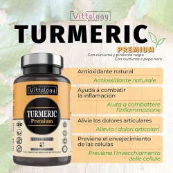 Vittalogy Cúrcuma Tumeric Premium 120 Cápsulas