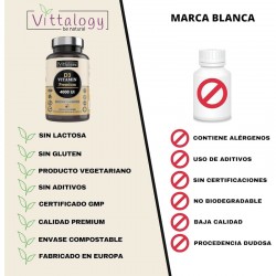 Vittalogy D3 Vitamina Premium 4000UI 120 Capsule