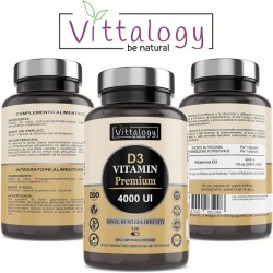 Vittalogy D3 Vitamina Premium 4000UI 120 Capsule