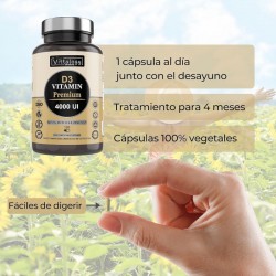Vittalogy D3 Vitamina Premium 4000UI 120 Capsule