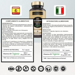 Vittalogy Vitamina D3 Premium Vegan 90 Cápsulas