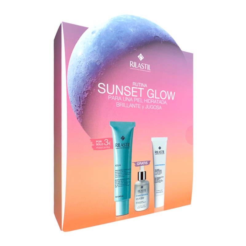 Rilastil Sunset Glow: Mask 75ml + Serum 15ml + Cream Gel 40ml Rilastil Sunset Glow: Mask 75ml + Serum 15ml + Cream Gel 40ml