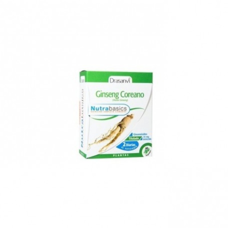 Drasanvi Nutrabasics Ginseng Coreano 60 Cápsulas Drasanvi Nutrabasics Ginseng Coreano 60 Cápsulas