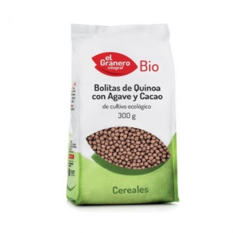 El Granero Integral Boules de Quinoa avec Agave et Cacao Bio 300 gr El Granero Integral Boules de Quinoa avec Agave et Cacao Bio 300 gr
