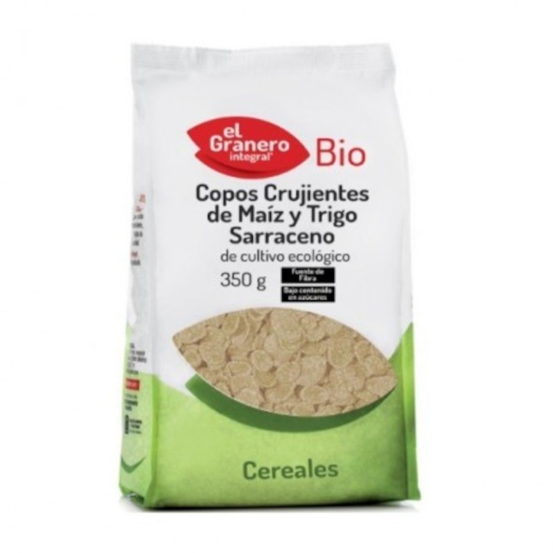 El Granero Fiocchi Integrali Croccanti di Mais e Grano Saraceno Biologici 350gr El Granero Fiocchi Integrali Croccanti di Mais e Grano Saraceno Biologici 350gr