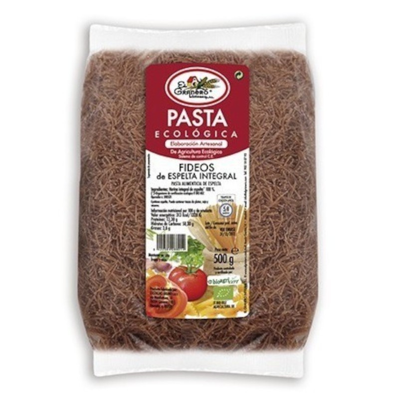 El Granero Integral Fine Organic Whole Spelled Noodles 500 gr El Granero Integral Fine Organic Whole Spelled Noodles 500 gr