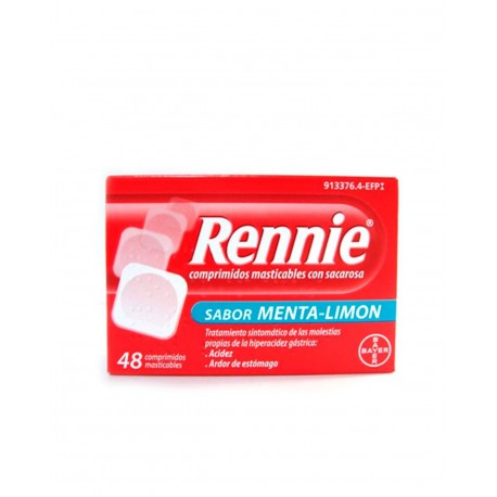 Rennie mit Saccharose 48 Kautabletten