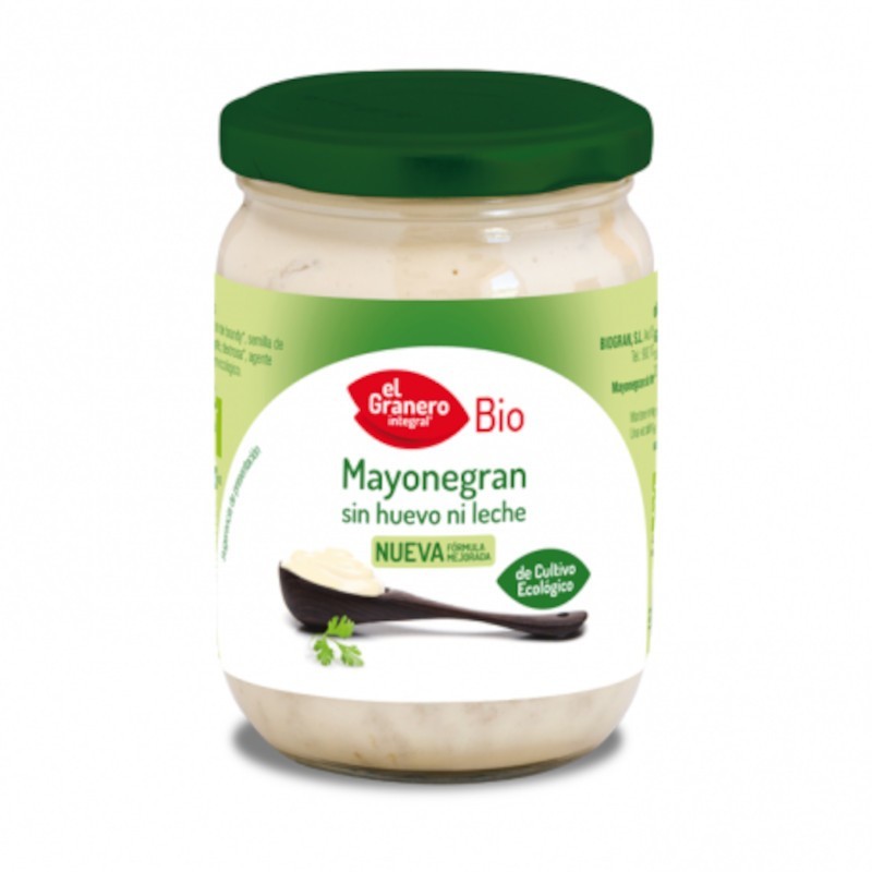 El Granero Integral Mayonegran Mayonnaise sans œufs biologique 247 gr El Granero Integral Mayonegran Mayonnaise sans œufs biologique 247 gr
