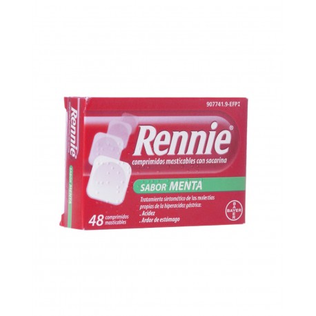 Rennie avec saccharine 48 comprimés à croquer Rennie avec saccharine 48 comprimés à croquer