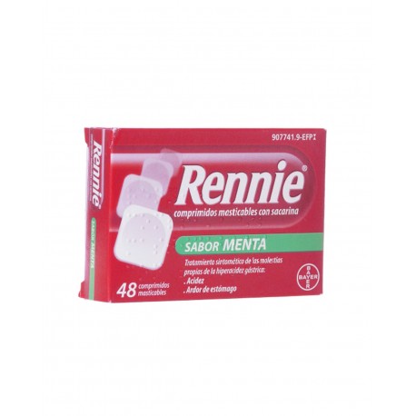 Rennie con Sacarina 48 Comprimidos Masticable