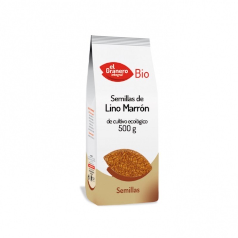 Semi di Lino Marroni Biologici Integrali El Granero 500 gr Tostati