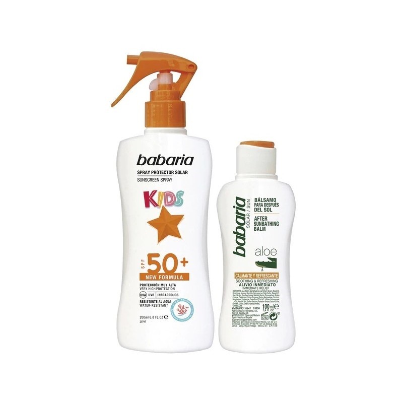 Solare Bambini Babaria Spf50+ Spray Lotto 2 Pezzi