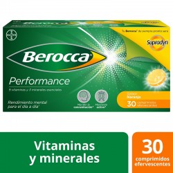 BEROCCA Performance Naranja 30 Comprimidos Efervescentes