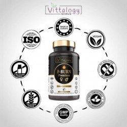 Vittalogy F-Burn Premium Fatburner 2x120 Kapseln 【SPARKPAKET】