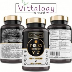 Vittalogy Fat Burner F-Burn Premium 3x120 Capsules【SAVINGS PACK】