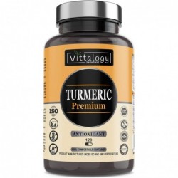 Vittalogy Cúrcuma Tumeric Premium 2x120 cápsulas【PACK AHORRO】