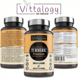 Vittalogy Cúrcuma Tumeric Premium 2x120 cápsulas【PACK AHORRO】