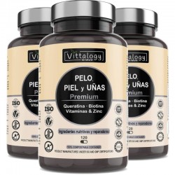 Vittalogy Vitaminas Pelo Piel y Uñas 3x120 Cápsulas【PACK AHORRO】