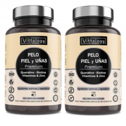 Vittalogy Vitaminas Pelo Piel y Uñas 2x120 Cápsulas【PACK AHORRO】