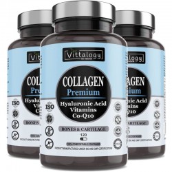 Vittalogy Colágeno Natural Collagen Premium 3x120 Comprimidos【PACK AHORRO】