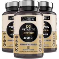 Vittalogy Vitamine D3 Premium 4000UI 3x120 Gélules
