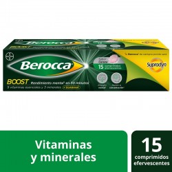 BEROCCA BOOST Guaraná 15 Comprimidos Efervescentes