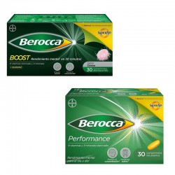 BEROCCA Performance 30 Comprimidos + Boost 30 Comprimidos Efervescentes