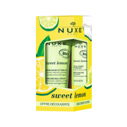 Nuxe Duo Feuchtigkeitsspendende Hand- und Nagelcreme und weichmachender Lippenstift