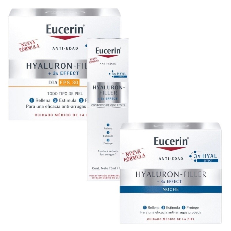 EUCERIN Pack Hyaluron-Filler Day Cream + Night Cream + Eye Contour
