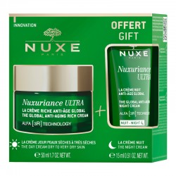 Nuxe Nuxuriance ULTRA Rich Global Anti-Aging Cream + Global Night Cream 15ml GIFT