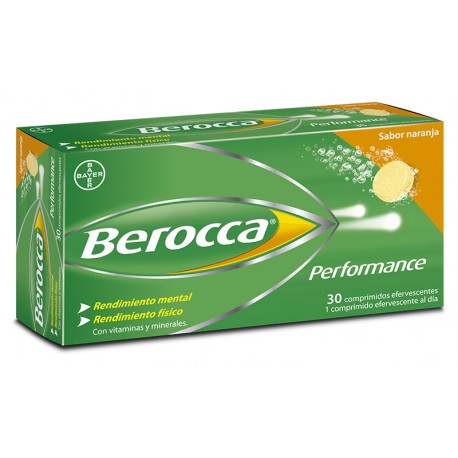BAYER BEROCCA Performance Naranja 30 Comprimidos Efervescentes