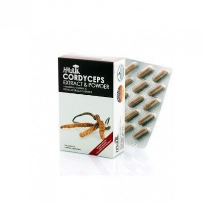 Hawlik Cordiceps (Cordyceps Sinensis) Extracto Puro 60 Cápsulas Hawlik Cordiceps (Cordyceps Sinensis) Extracto Puro 60 Cápsulas