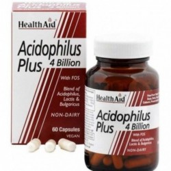 Health Aid Acidophilus Plus 4 Billion 60 Cápsulas