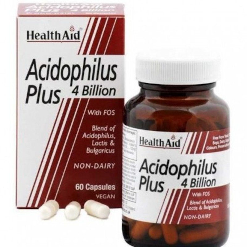 Health Aid Acidophilus Plus 4 milliards 60 gélules