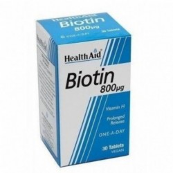 Health Aid Biotina 800 mcg 30 Comprimidos