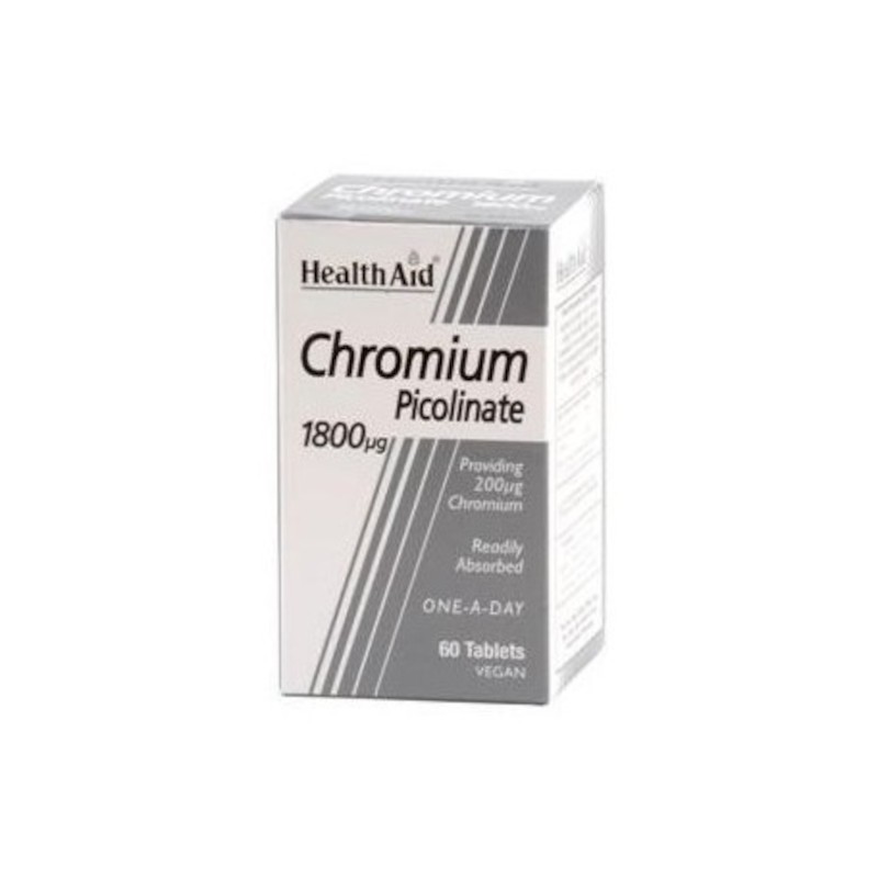 Health Aid Chrome (picolinate) 200 mcg 60 comprimés