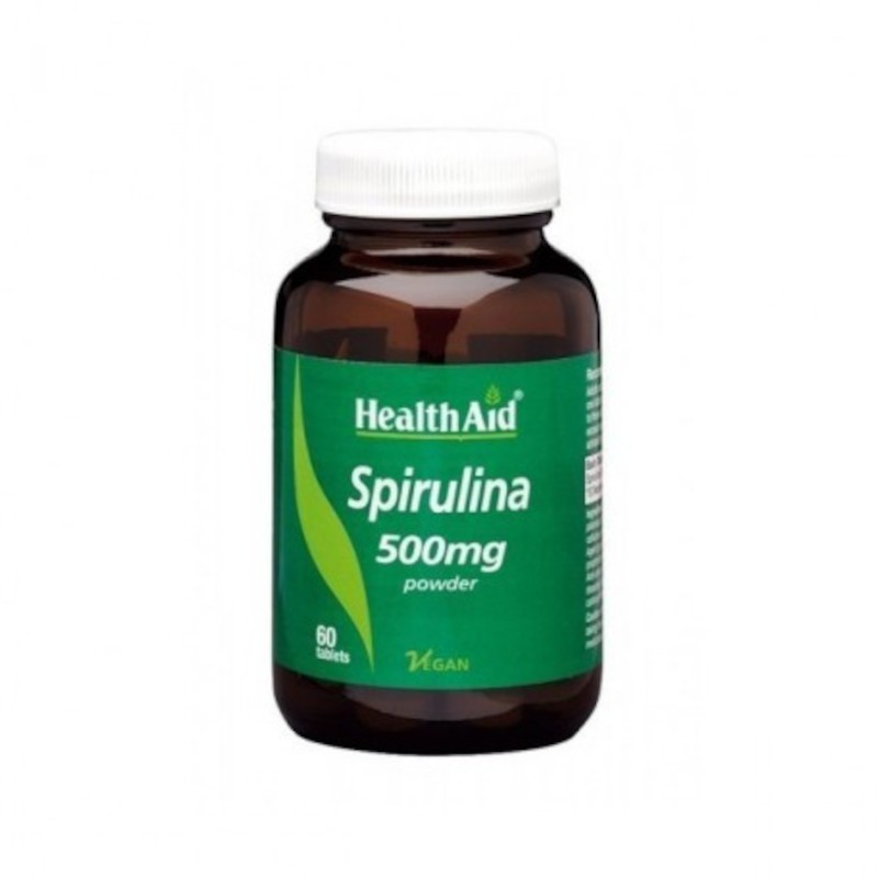 Health Aid Spiruline 500 mg 60 Comprimés Health Aid Spiruline 500 mg 60 Comprimés