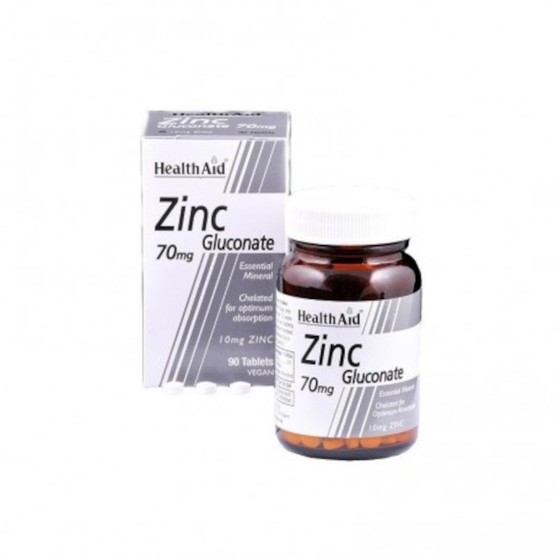 Health Aid Zinkgluconat 70 mg 90 Tabletten Health Aid Zinkgluconat 70 mg 90 Tabletten