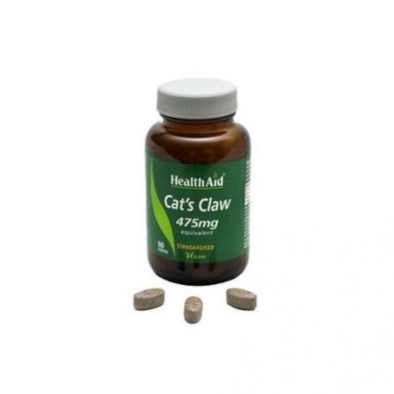 Health Aid Griffe de Chat 475 mg 60 Comprimés Health Aid Griffe de Chat 475 mg 60 Comprimés