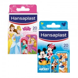 HANSPLAST Kinderpflaster Disney Prinzessinnen + Mickey Mouse 20+20 Pflaster