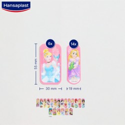 HANSPLAST Kinderpflaster Disney Prinzessinnen + Mickey Mouse 20+20 Pflaster