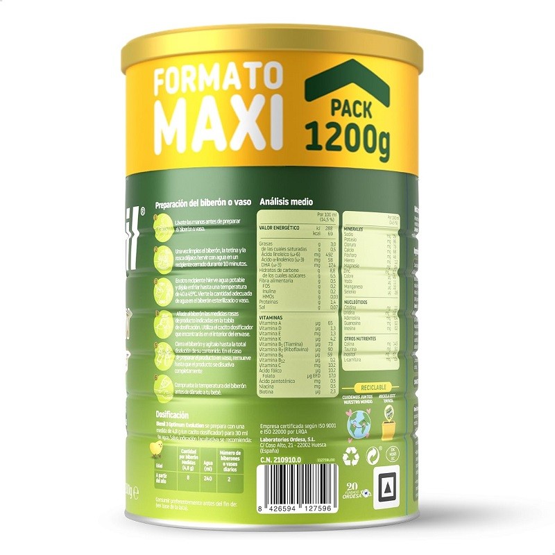 BLEMIL 3 Optimum Evolution Growth Milk 1200 gr【ONLINE OFFER】