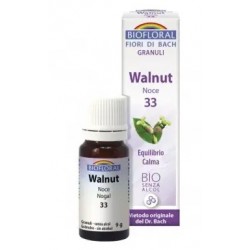 Biofloral Walnut - Nogal 33 (Equilibrio y Calma) Flores de Bach Bio Gránulos Sin Alcohol 9 g