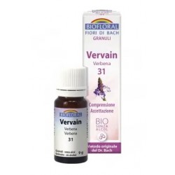 Biofloral Vervain - Verbena 31 (Comprensión y Aceptación) Flores de Bach Bio Gránulos Sin Alcohol 9 g