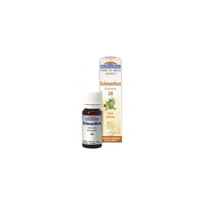 Biofloral Scleranthus - Scleranthus 28 (Força de vontade) Bio Bach Flowers Grânulos sem álcool 9 g