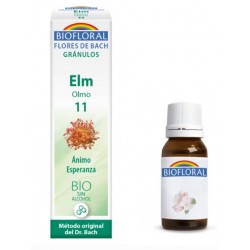 Olmo Biofloral - Elm 11 (Coragem e Esperança) Bio Bach Flowers Grânulos Sem Álcool 9 g